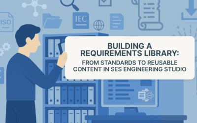 How can we build a Requirements library in SES ENGINEERING Studio?